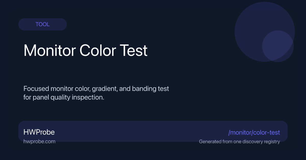 Monitor Color Test Online — Check Screen Colors, Gradients and Banding ...